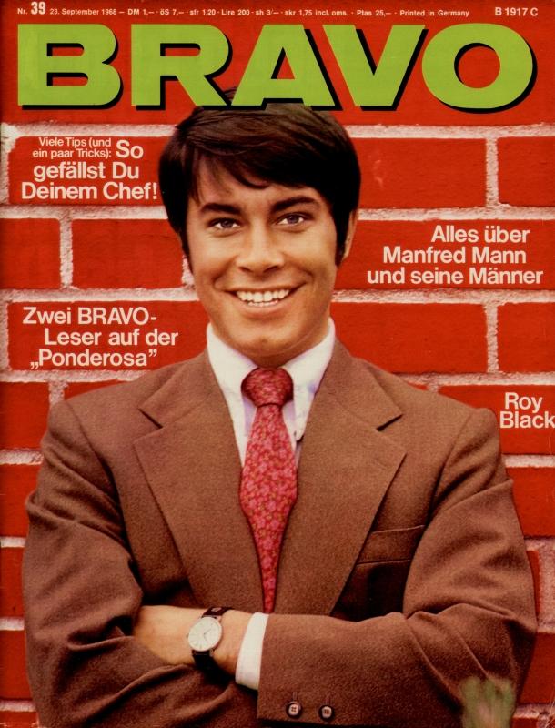 BRAVO Magazin - Alle Ausgaben von 1968 Nr. 39
