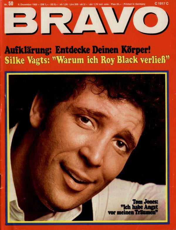 BRAVO Nr. 50 vom 9 décembre 1968 – Titelseite: Tom Jones