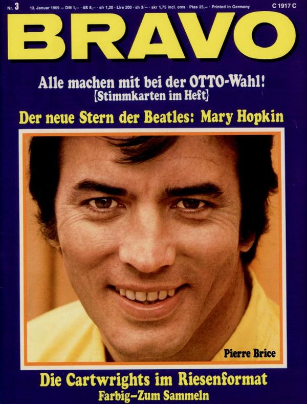 BRAVO Nr. 3 vom 13.01.1969 – Titelseite: Pierre Brice