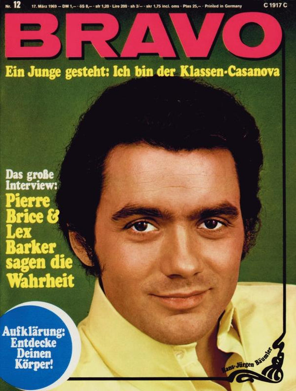 BRAVO Nr. 12 vom 17 mars 1969 – Titelseite: Hans-Jürgen Bäumler