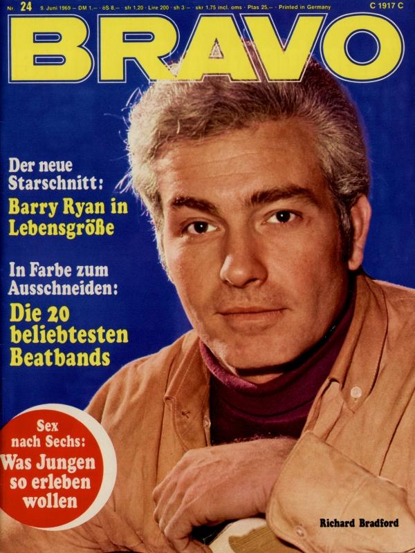 BRAVO Nr. 24 vom June 9, 1969 – Titelseite: Richard Bradford