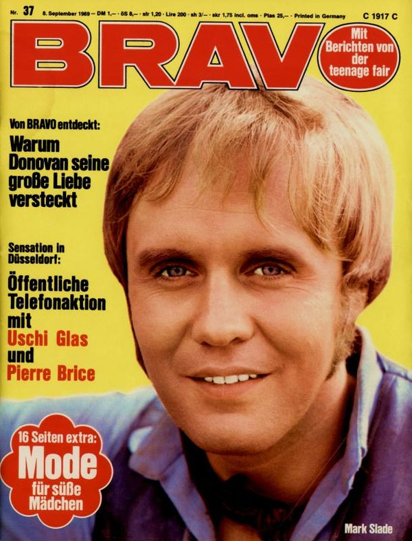 BRAVO Nr. 37 vom 8 septembre 1969 – Titelseite: Mark Slade