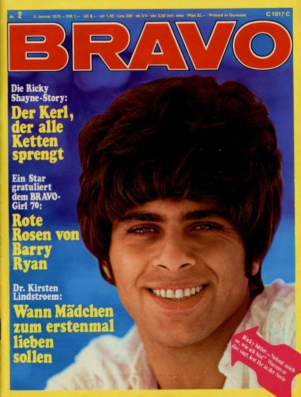 BRAVO Nr. 2 vom 5 janvier 1970 – Titelseite: Ricky Shayne