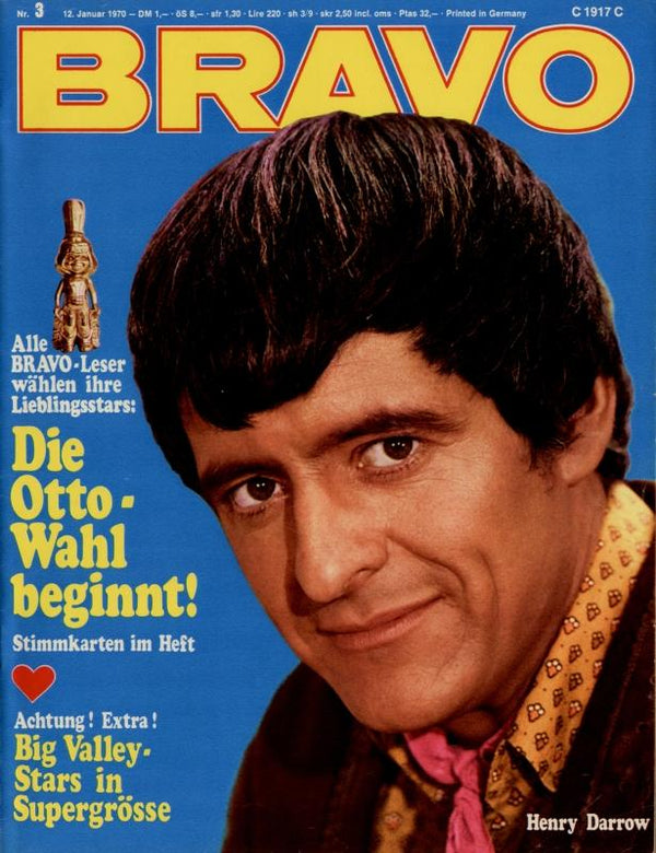 BRAVO Nr. 3 vom 12 janvier 1970 – Titelseite: Henri Darrow