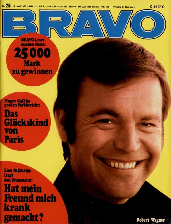 BRAVO Nr. 25 vom 15 juin 1970 – Titelseite: Robert Wagner