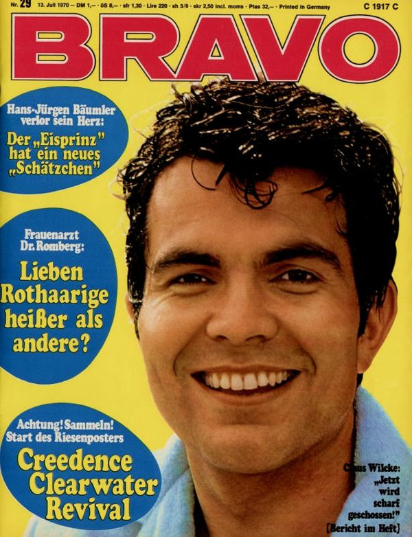 BRAVO Nr. 29 vom 13.07.1970 – Titelseite: Claus Wilcke