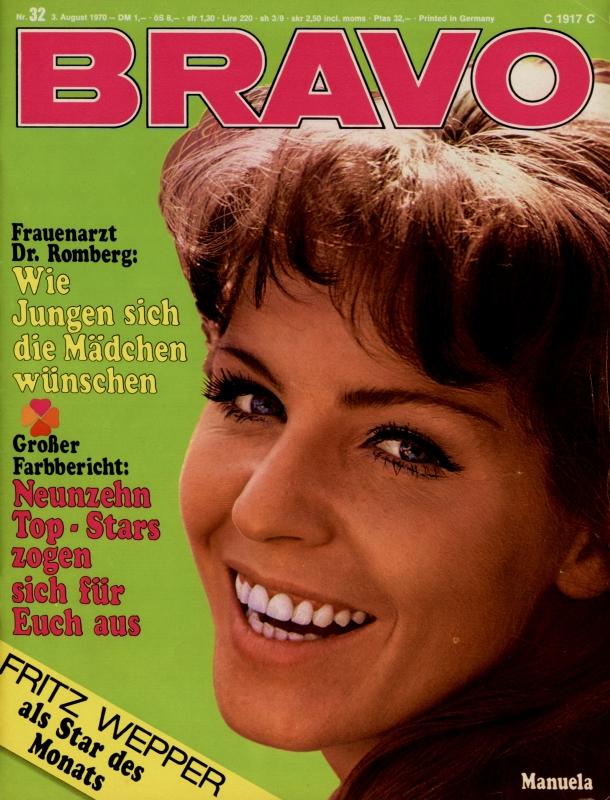 BRAVO Magazin - Alle Ausgaben von 1970 Nr. 32
