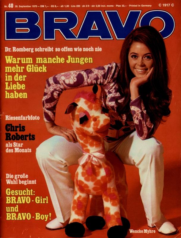 BRAVO Magazin - Alle Ausgaben von 1970 Nr. 40