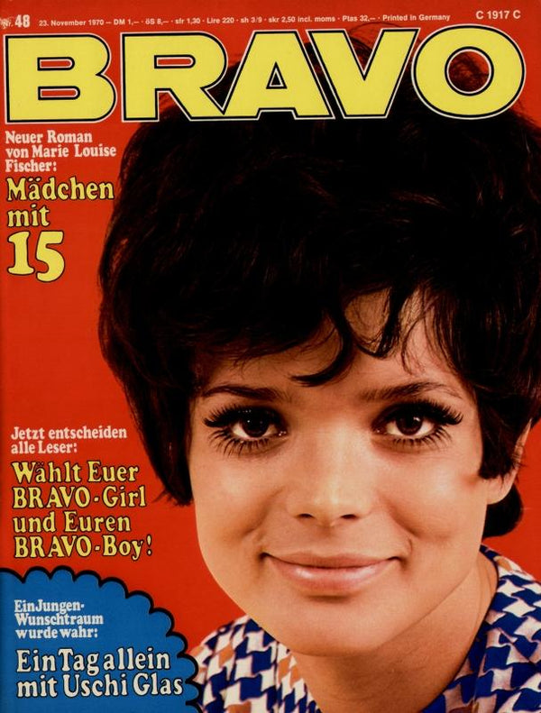 BRAVO Nr. 48 vom 23 novembre 1970 – Titelseite: Verre Uschi