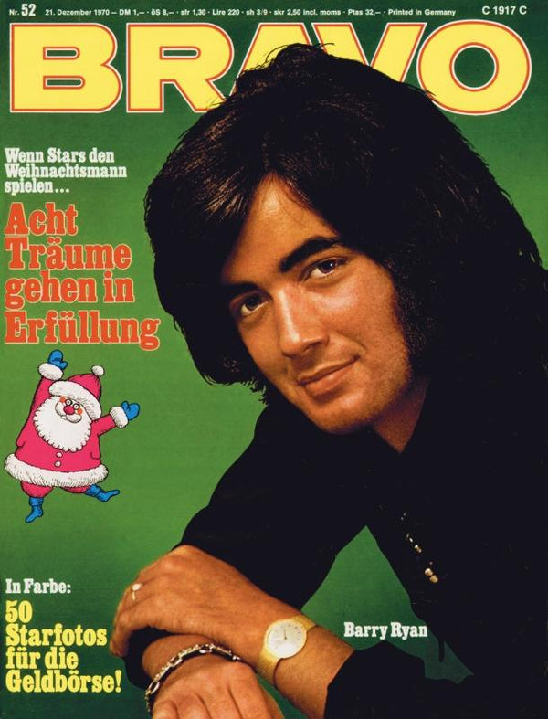 BRAVO Nr. 52 vom 21 décembre 1970 – Titelseite: Barry Ryan