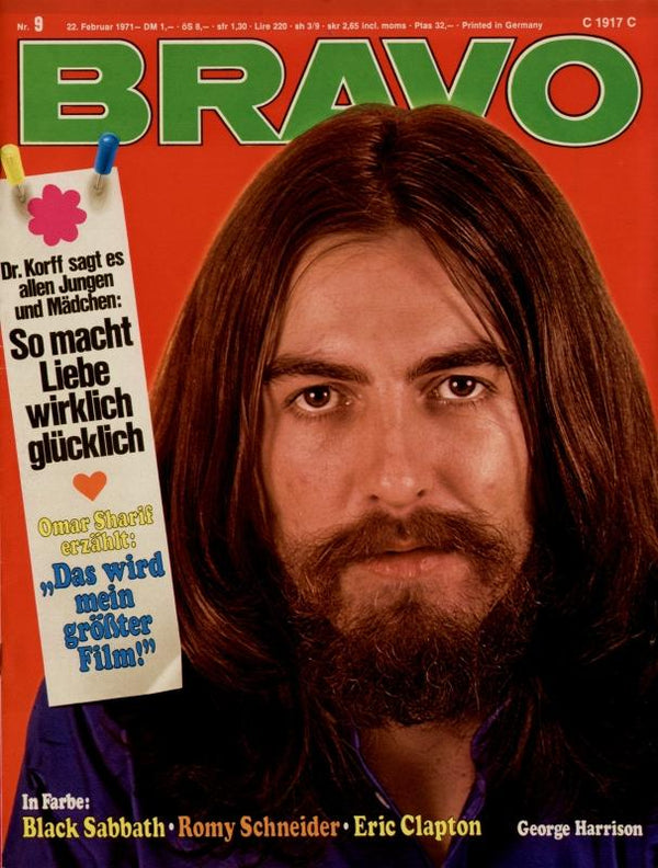 BRAVO Nr. 9 vom February 22, 1971 – Titelseite: George Harrison