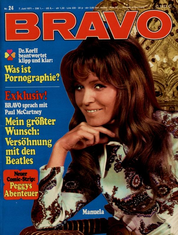 BRAVO Magazin - Alle Ausgaben von 1971 Nr. 24