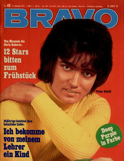 BRAVO Magazin - Alle Ausgaben von 1971 Nr. 42