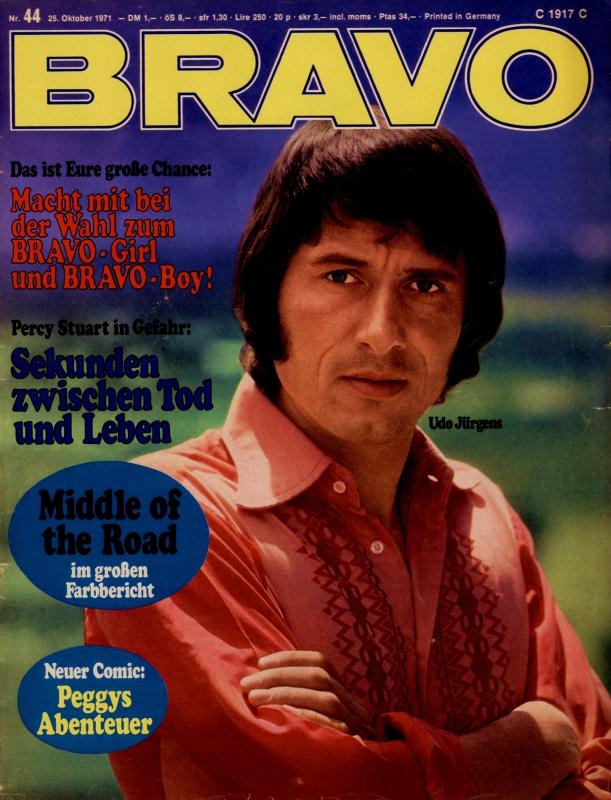 BRAVO Magazin - Alle Ausgaben von 1971 Nr. 44