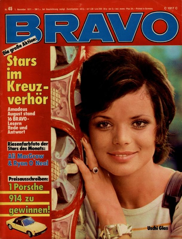 BRAVO Nr. 45 vom 1er novembre 1971 – Titelseite: Verre Uschi