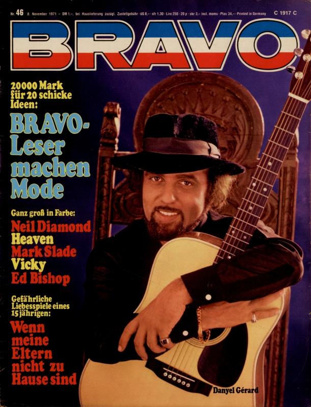 BRAVO Magazin - Alle Ausgaben von 1971 Nr. 46