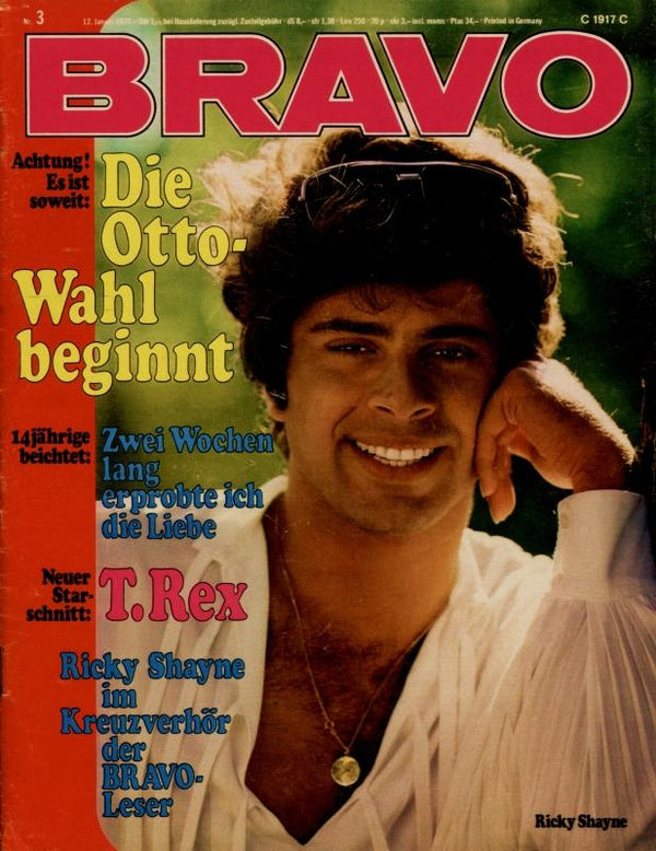 BRAVO Nr. 3 vom 12 janvier 1972 – Titelseite: Ricky Shayne