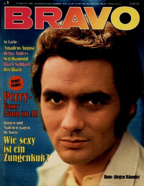BRAVO Nr. 9 vom 23 février 1972 – Titelseite: Hans-Jürgen Bäumler