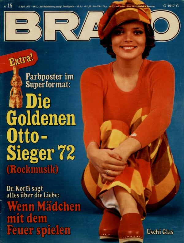 BRAVO Nr. 15 vom 5 avril 1972 – Titelseite: Verre Uschi