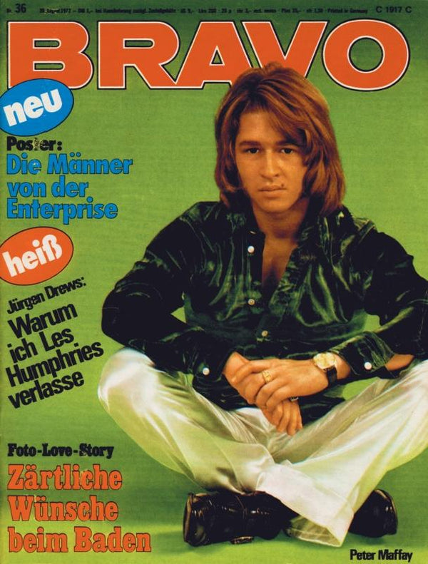 BRAVO Nr. 36 vom 30 août 1972 – Titelseite: Pierre Maffay