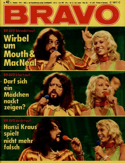 BRAVO Magazin - Alle Ausgaben von 1972 Nr. 42