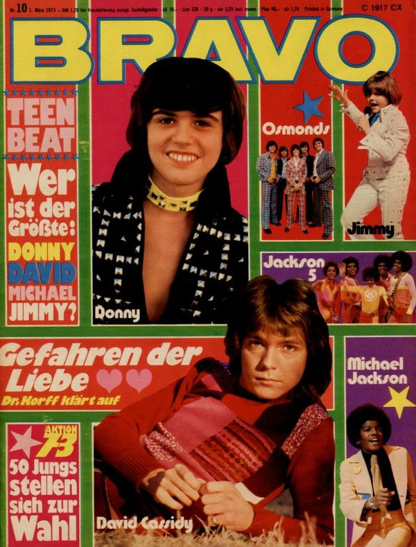 BRAVO Nr. 10 vom 1er mars 1973 – Titelseite: Rythme pour ados