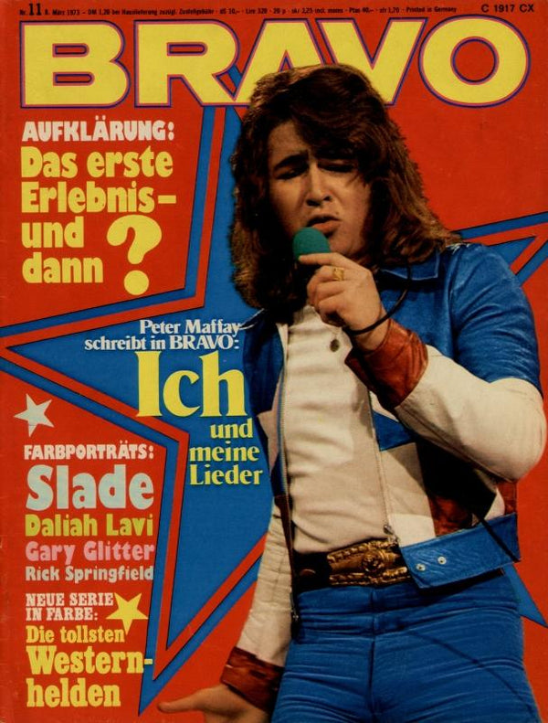 BRAVO Nr. 11 vom 8 mars 1973 – Titelseite: Pierre Maffay