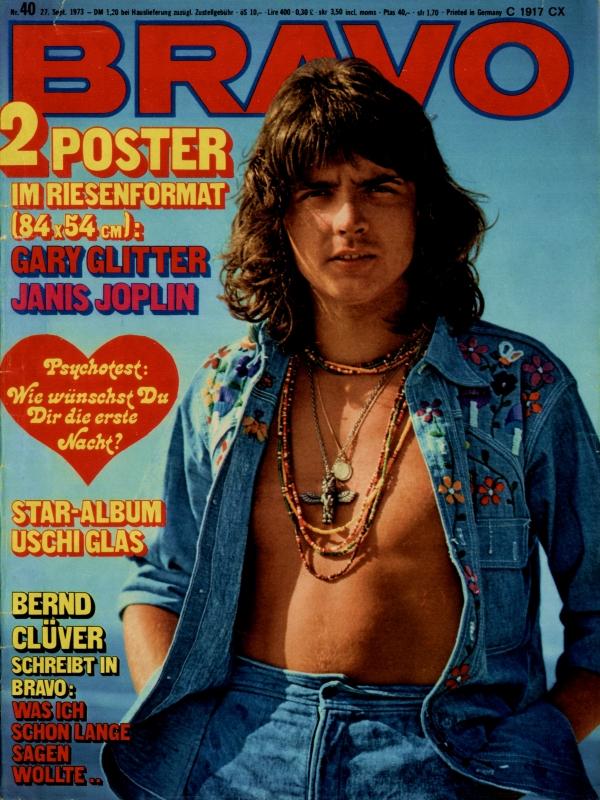 BRAVO Nr. 40 vom 27 septembre 1973 – Titelseite: Bernd Clüver