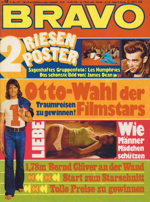 BRAVO Nr. 48 vom 22 novembre 1973 – Titelseite: Bernd Clüver