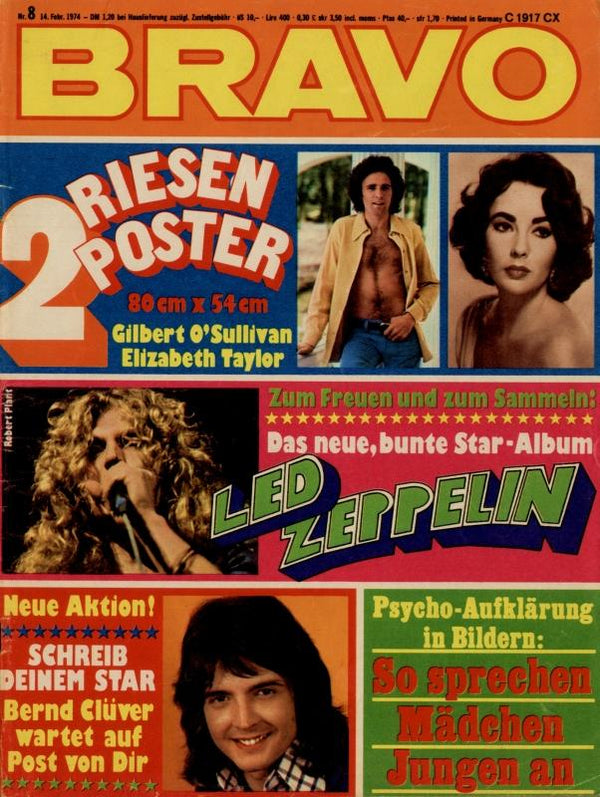 BRAVO Nr. 8 vom 14 février 1974 – Titelseite: Divers