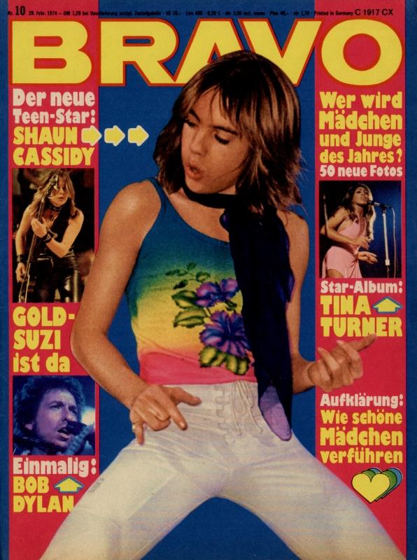 BRAVO Nr. 10 vom 28 février 1974 – Titelseite: Shaun Cassidy