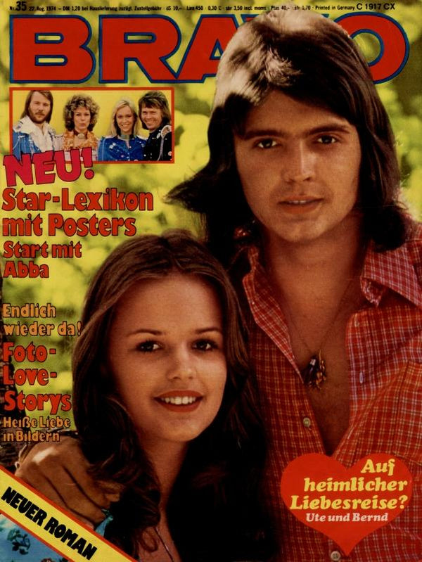 BRAVO Nr. 35 vom 22 août 1974 – Titelseite: Ute Kittelberger, Bernd Clüver