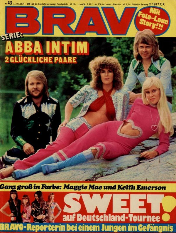 BRAVO Nr. 43 vom 17 octobre 1974 – Titelseite: ABBA