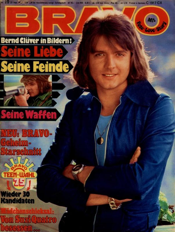 BRAVO Nr. 10 vom 27 février 1975 – Titelseite: Bernd Clüver