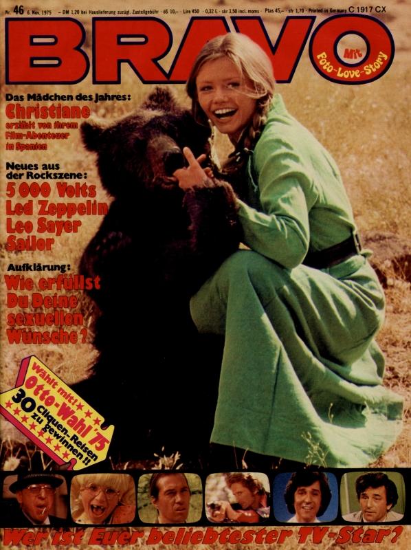 BRAVO Magazin - Alle Ausgaben von 1975 Nr. 46
