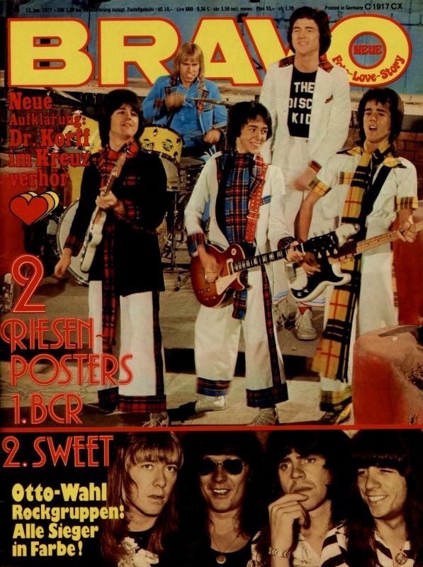 BRAVO Nr. 4 vom 13 janvier 1977 – Titelseite: Rouleaux de Bay City