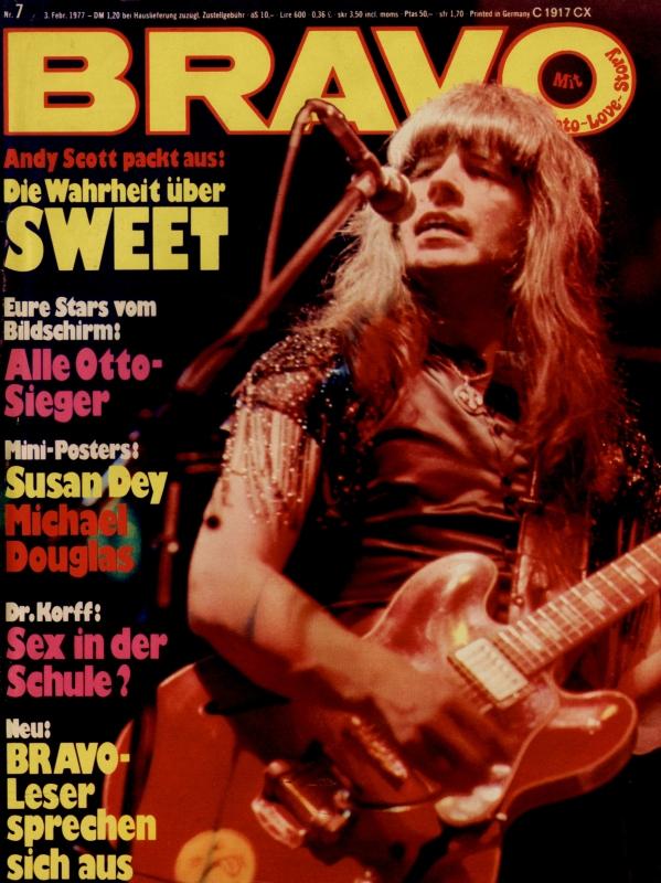 BRAVO Nr. 7 vom 3 février 1977 – Titelseite: Andy Scott