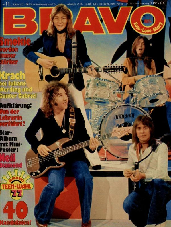 BRAVO Nr. 11 vom 03.03.1977 – Titelseite: Smokie