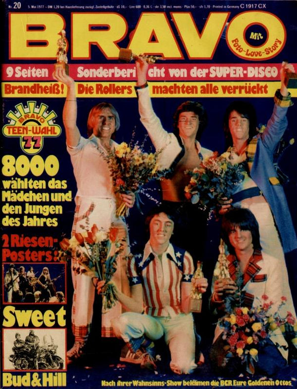 BRAVO Nr. 20 vom 5 mai 1977 – Titelseite: Rouleaux de Bay City