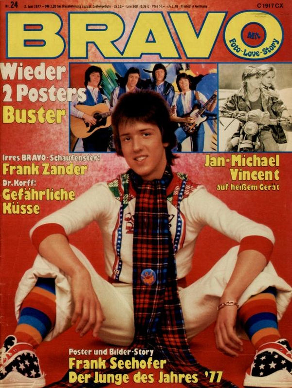 BRAVO Nr. 24 vom 2 juin 1977 – Titelseite: Frank Seehofer