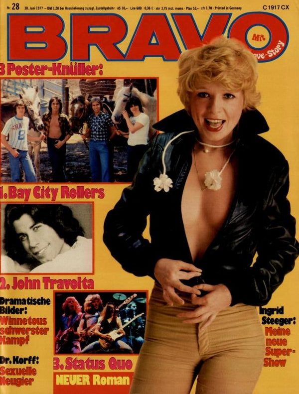 BRAVO Nr. 28 vom 30 juin 1977 – Titelseite: Ingrid Steeger