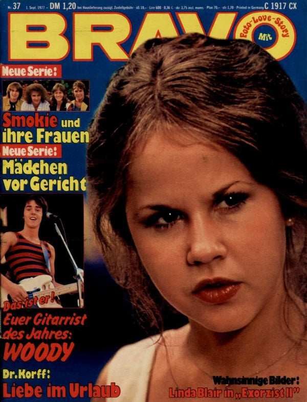 BRAVO Nr. 37 vom 01.09.1977 – Titelseite: Linda Blair