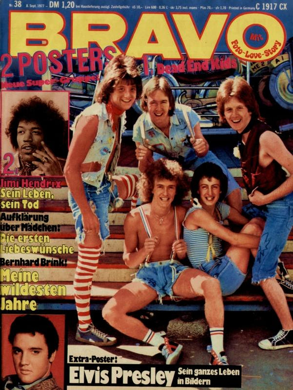 BRAVO Nr. 38 vom September 8, 1977 – Titelseite: Dead End Kids