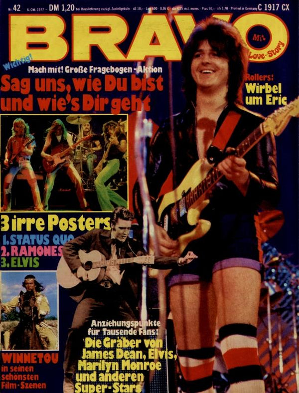 BRAVO Nr. 42 vom 6 octobre 1977 – Titelseite: Rouleaux de Bay City