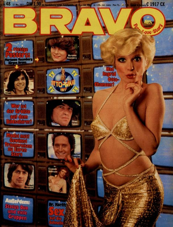 BRAVO Nr. 48 vom 17 novembre 1977 – Titelseite: Ingrid Steeger