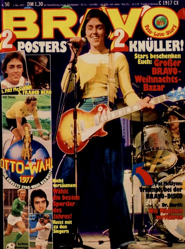 BRAVO Nr. 50 vom 1er décembre 1977 – Titelseite: Pat McGlynn