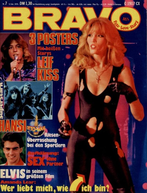 BRAVO Nr. 7 vom 9 février 1978 – Titelseite: Amanda Lear