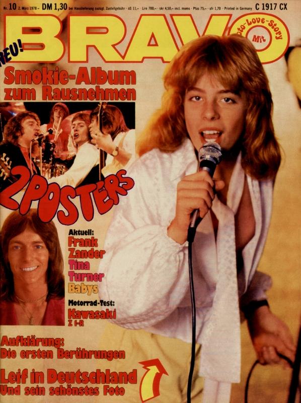 BRAVO Nr. 10 vom March 2, 1978 – Titelseite: Leif Garrett