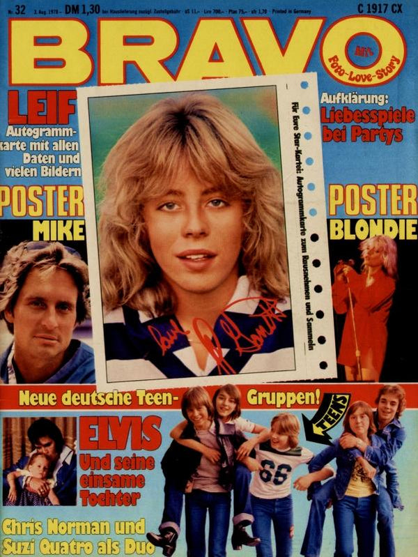 BRAVO Nr. 32 vom 08/03/1978 – Titelseite: Leif Garrett