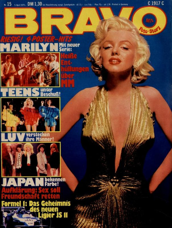 BRAVO Nr. 15 vom 5 avril 1979 – Titelseite: Marilyn Monroe